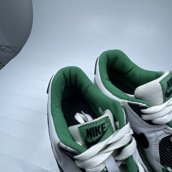 Y2K Nike Air Max 90 Premium White Black Pine Green 11 Men 313650-101 Read* - Picture 14 of 16
